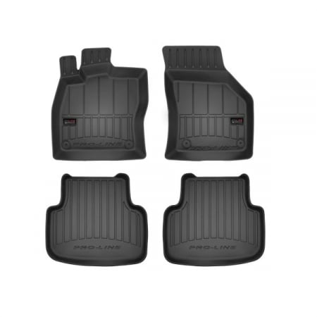 Accesorii auto - Covorase auto (set, cauciuc, 4 bucati, culoare negru) SKODA OCTAVIA III dupa 2012 