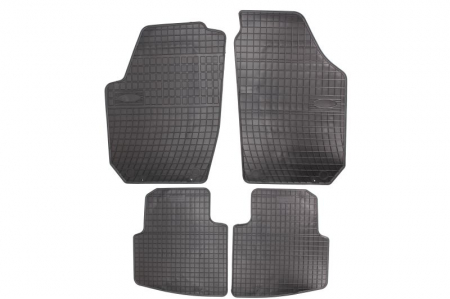 Accesorii auto - Covorase auto (set, cauciuc, 4 bucati, culoare negru) SKODA ROOMSTER intre 2006-2015 