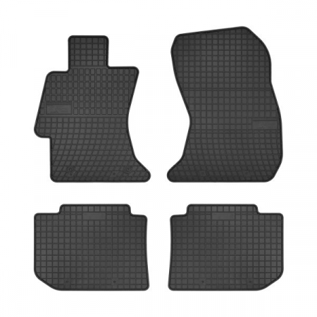 Accesorii auto - Covorase auto (set, cauciuc, 4 bucati, culoare negru) SUBARU LEVORG, XV dupa 2012 