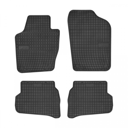 Covorase auto - Covorase auto (set, cauciuc, 4 bucati, culoare negru) VW POLO dupa 2009 