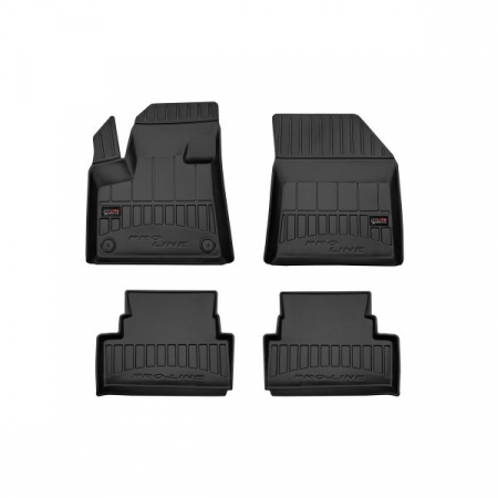 Accesorii auto - Covorase auto (set, pvc/cauciuc, 4 bucati, culoare negru) OPEL GRANDLAND X dupa 2017 