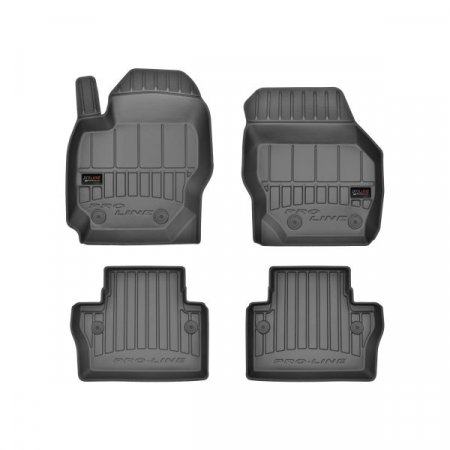 Covorase auto (set, pvc/cauciuc, 4 bucati, culoare negru) VOLVO V70 III dupa 2007 