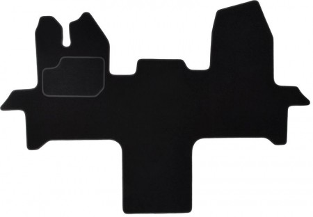 Accesorii auto - Covorase auto (set, velur, 1 bucata, culoare negru) FORD TRANSIT V363 dupa 2013  