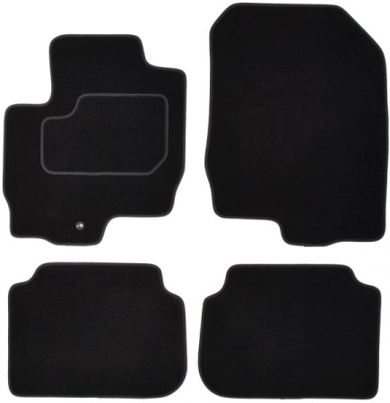 Accesorii auto - Covorase auto (set, velur, 3 bucati, culoare negru, 5 usi) MITSUBISHI COLT VI intre 2004-2012 