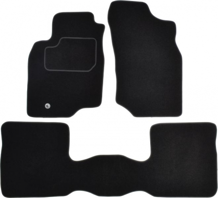 Accesorii auto - Covorase auto (set, velur, 3 bucati, culoare negru) MITSUBISHI LANCER VII intre 2003-2013 