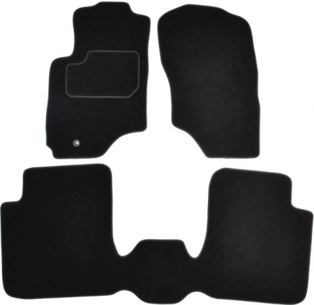 Accesorii auto - Covorase auto (set, velur, 3 bucati, culoare negru) MITSUBISHI OUTLANDER I intre 2002-2006 