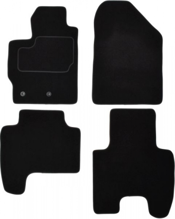 Accesorii auto - Covorase auto (set, velur, 4 bucati, culoare negru, 3; 5 usi) TOYOTA YARIS intre 2005-2012
