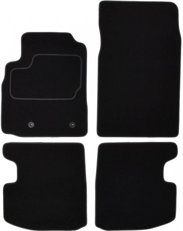 Accesorii auto - Covorase auto (set, velur, 4 bucati, culoare negru, 3 places) TOYOTA YARIS intre 1999-2005 
