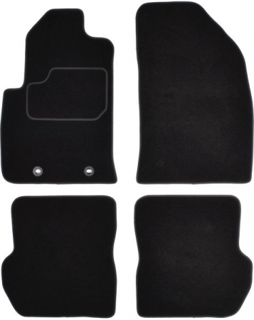 Accesorii auto - Covorase auto (set, velur, 4 bucati, culoare negru, 3 usi) FORD FIESTA V intre 2001-2008