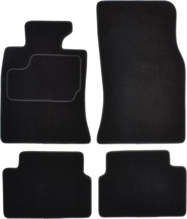 Accesorii auto - Covorase auto (set, velur, 4 bucati, culoare negru, 3 usi) MINI CLUBMAN (R55) intre 2007-2014