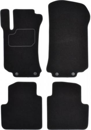 Accesorii auto - Covorase auto (set, velur, 4 bucati, culoare negru, 4 places) MERCEDES R (W251, V251) intre 2005-2014 