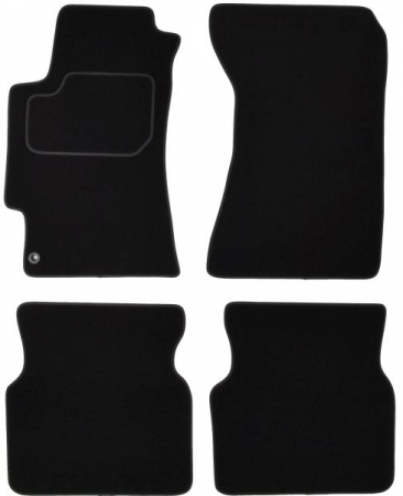 Accesorii auto - Covorase auto (set, velur, 4 bucati, culoare negru, 4 usi) SUBARU IMPREZA intre 2000-2009