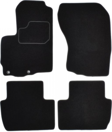 Accesorii auto - Covorase auto (set, velur, 4 bucati, culoare negru, 5; 7 locuri) MITSUBISHI OUTLANDER II intre 2006-2012 