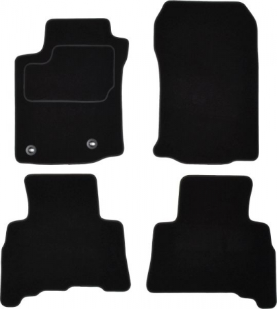 Accesorii auto - Covorase auto (set, velur, 4 bucati, culoare negru, 5; 7 locuri) TOYOTA LAND CRUISER PRADO dupa 2009 