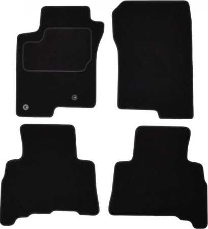 Accesorii auto - Covorase auto (set, velur, 4 bucati, culoare negru, 5; 7 locuri) TOYOTA LAND CRUISER PRADO dupa 2009 