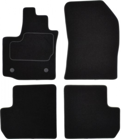 Covorase auto - Covorase auto (set, velur, 4 bucati, culoare negru, 5 locuri) DACIA LODGY dupa 2012 