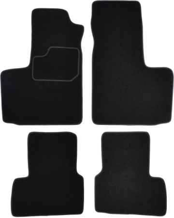 Covorase auto - Covorase auto (set, velur, 4 bucati, culoare negru, 5 locuri) FIAT DOBLO dupa 2001 