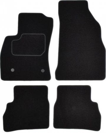 Covorase auto - Covorase auto (set, velur, 4 bucati, culoare negru, 5 locuri) FIAT DOBLO dupa 2010 
