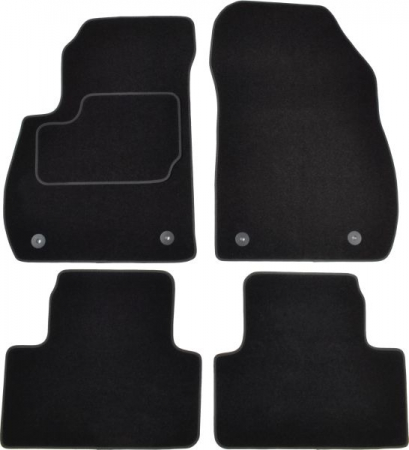 Accesorii auto - Covorase auto (set, velur, 4 bucati, culoare negru, 5 locuri) OPEL ZAFIRA C dupa 2011 