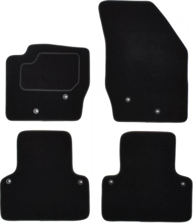 Covorase auto - Covorase auto (set, velur, 4 bucati, culoare negru, 5 locuri) VOLVO XC90 I intre 2002-2014 