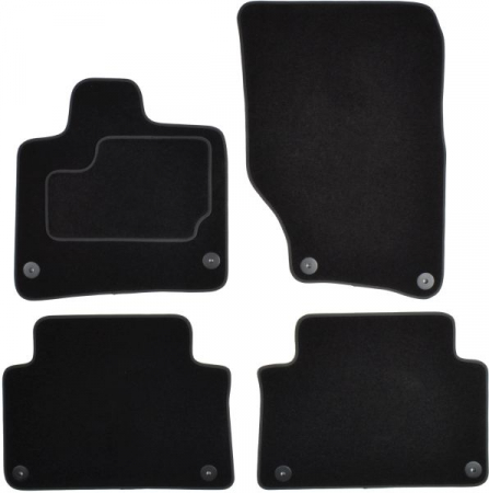 Covorase auto (set, velur, 4 bucati, culoare negru, 5 scaune) AUDI Q7 intre 2006-2015 