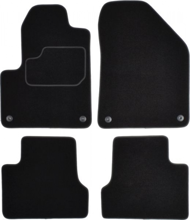 Covorase auto (set, velur, 4 bucati, culoare negru, 5 usi) JEEP CHEROKEE dupa 2013 