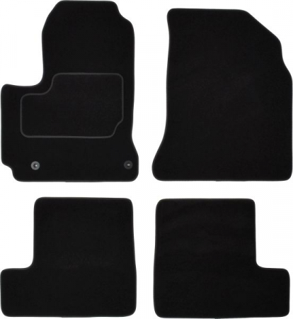Accesorii auto - Covorase auto (set, velur, 4 bucati, culoare negru, 5 usi) TOYOTA RAV 4 III dupa 2005 