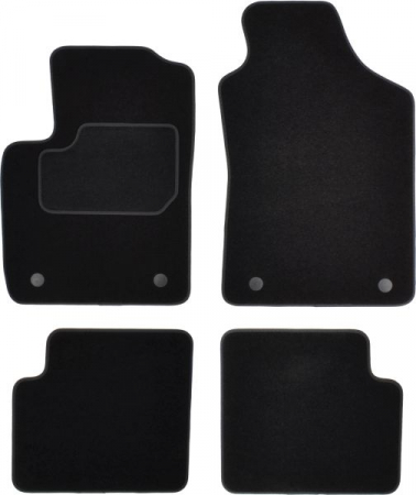 Covorase auto (set, velur, 4 bucati, culoare negru) ABARTH 500 / 595 / 695, 500C / 595C / 695C; FIAT 500 dupa 2007 