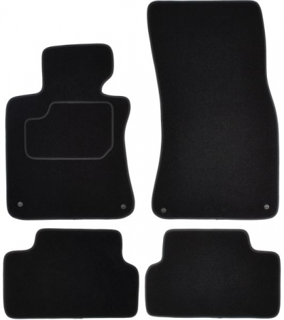 Covorase auto - Covorase auto (set, velur, 4 bucati, culoare negru, after 2007) BMW 6 (E63) intre 2003-2010