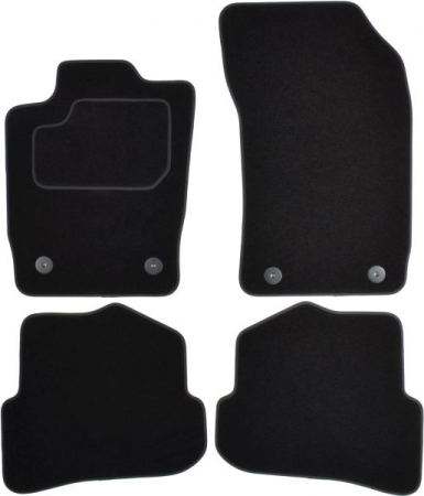 Covorase auto - Covorase auto (set, velur, 4 bucati, culoare negru) AUDI A1 intre 2010-2018 