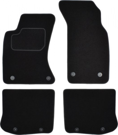 Covorase auto - Covorase auto (set, velur, 4 bucati, culoare negru) AUDI A4 intre 1994-2001 