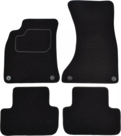 Covorase auto - Covorase auto (set, velur, 4 bucati, culoare negru) AUDI A4 intre 2007-2015 