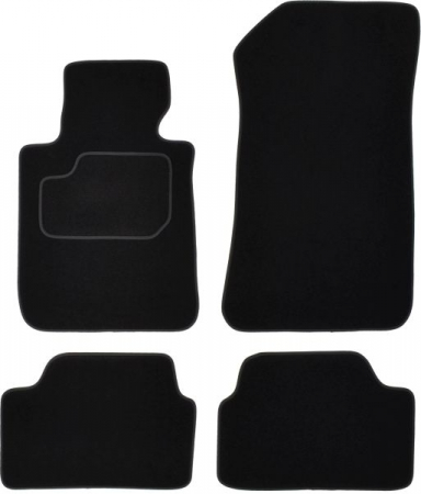 Covorase auto - Covorase auto (set, velur, 4 bucati, culoare negru) BMW Seria 1 (E87) intre 2004-2012 