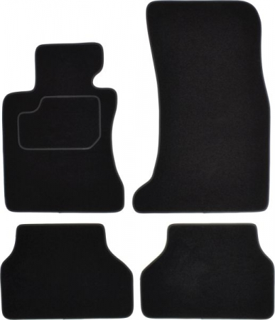 Covorase auto - Covorase auto (set, velur, 4 bucati, culoare negru) BMW Seria 5 (E60) intre 2001-2010