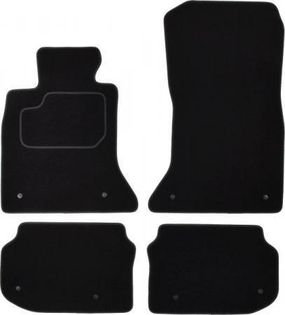 Covorase auto (set, velur, 4 bucati, culoare negru) BMW Seria 5 (F10) intre 2009-2016 