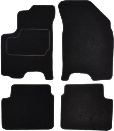 Covorase auto - Covorase auto (set, velur, 4 bucati, culoare negru) CHEVROLET AVEO / KALOS dupa 2005 