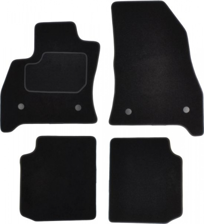 Covorase auto (set, velur, 4 bucati, culoare negru) FIAT 500L dupa 2012 