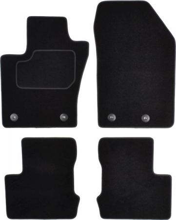 Covorase auto - Covorase auto (set, velur, 4 bucati, culoare negru) FIAT 500X dupa 2014 