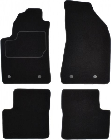 Covorase auto (set, velur, 4 bucati, culoare negru) FIAT BRAVO II intre 2006-2014 