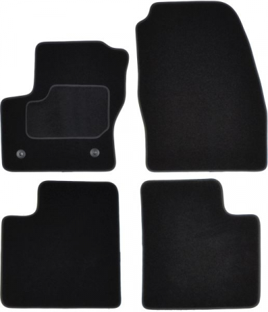 Accesorii auto - Covorase auto (set, velur, 4 bucati, culoare negru) FORD C-MAX II dupa 2010 