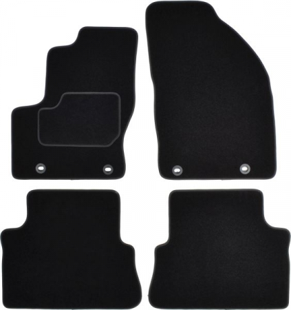 Accesorii auto - Covorase auto (set, velur, 4 bucati, culoare negru) FORD FOCUS C-MAX intre 2003-2007