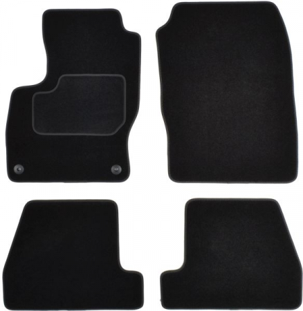 Accesorii auto - Covorase auto (set, velur, 4 bucati, culoare negru) FORD FOCUS III dupa 2010 