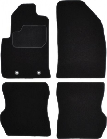Accesorii auto - Covorase auto (set, velur, 4 bucati, culoare negru) FORD FUSION intre 2002-2012 