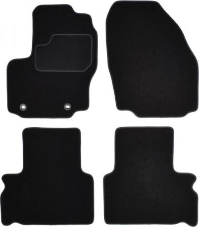 Accesorii auto - Covorase auto (set, velur, 4 bucati, culoare negru) FORD GALAXY intre 2006-2015 