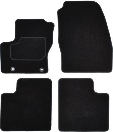 Accesorii auto - Covorase auto (set, velur, 4 bucati, culoare negru) FORD GRAND C-MAX dupa 2010 