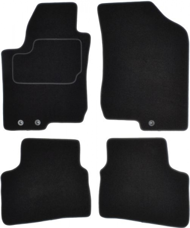Covorase auto (set, velur, 4 bucati, culoare negru) HYUNDAI I30 intre 2007-2011