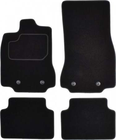 Covorase auto (set, velur, 4 bucati, culoare negru) JAGUAR XF intre 2008-2015 