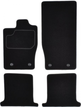 Covorase auto (set, velur, 4 bucati, culoare negru) JAGUAR XK intre 2006-2014
