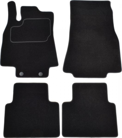 Accesorii auto - Covorase auto (set, velur, 4 bucati, culoare negru) MERCEDES A (W169) intre 2004-2012