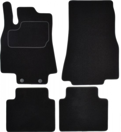 Covorase auto (set, velur, 4 bucati, culoare negru) MERCEDES B (W245) intre 2005-2011 